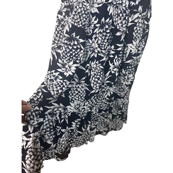 J. Crew Black White Cotton Sleeveless Pineapple Crinkle Dress Size 6 NWT - Picture 2 of 9